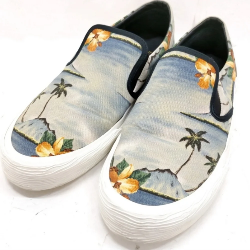CELINE SNEAKERS MEN BLUE COTTON